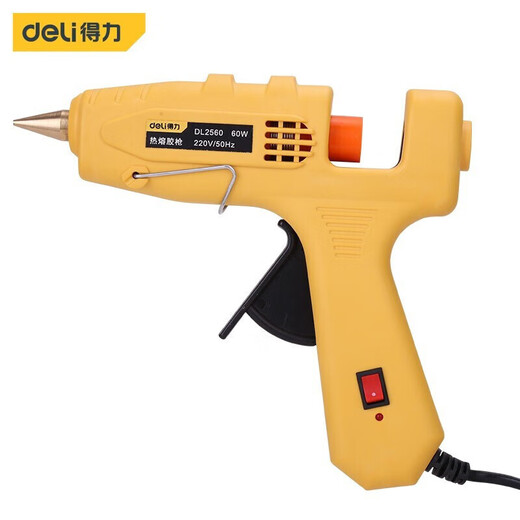 Deli hot melt glue gun lithium battery industrial grade household DIY children's copper mouth electric heating 60W hot melt glue gun DL2560
