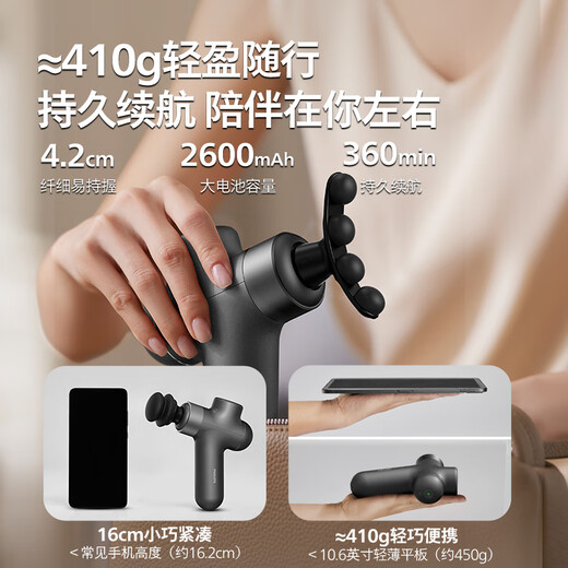 Philips (PHILIPS) fascia gun small steel gun massager professional-grade home cervical membrane gun fitness muscle back and leg deep massager 3107G Christmas gift for boyfriend and girlfriend birthday gift