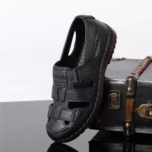 Changxiang Huili Cave Shoes Men's 2025 Nuevo tendón de res de verano Suele Anti-Slip Breatable Sole Hollow Sandalias exteriores F Men's F No-Beef Sole 878 46