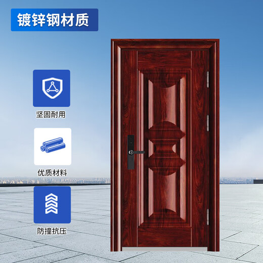 启功甲级防盗门安全进户门单位小区入户推拉大门