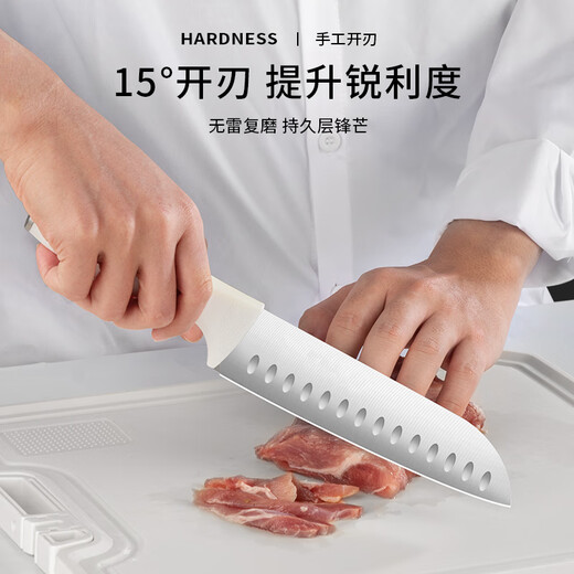 Lee Huang Knife Set 6-piece household kitchen knife slicing knife bone chopping knife fruit and vegetable knife multi-purpose scissors combination Beluga Knife 6-piece set