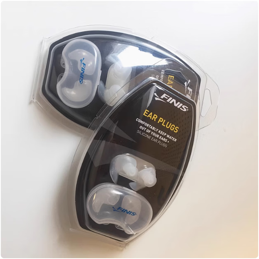 FINIS SILICONE EAR PLUGS Adult Silicone Ear Plugs Healthy Soft Waterproof Swimming Ear Plugs Ivory White-Hardcover Edition