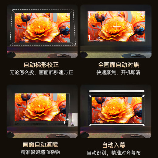 Aigo H28 projector for home use 1080P HD smart home theater portable bedroom projector national subsidy 350 lumens 32G memory