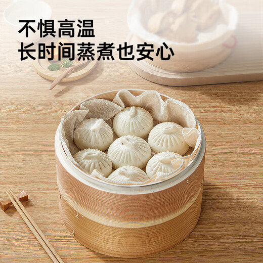 Cui Dahuang cotton steamer cloth round cotton steamed bun steamer steamer cloth pad disposable non-stick steamer paper 30cm 5 pieces