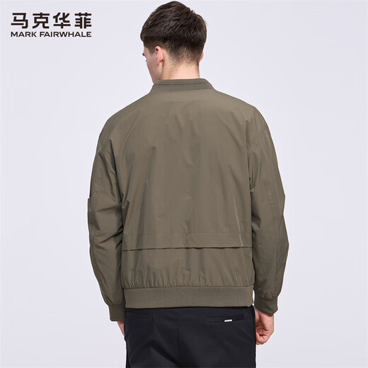 Mark Huafei Workwear Function Baseball Collar Jacket Men's 2025 Autumn New Pilot Windproof Jacket 1015 Mocha Brown 306 L 175