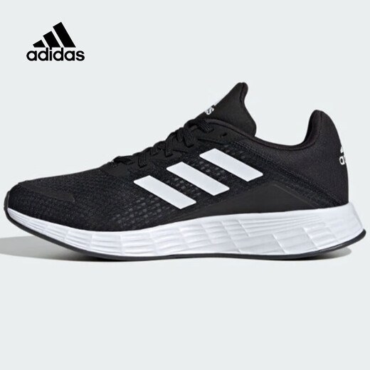 Adidas (adidas) zapatillas para correr para hombre y mujer, nuevas zapatillas deportivas transpirables de otoño 25, zapatillas para correr, zapatillas de malla informales livianas, blanco y negro/JQ9716 45