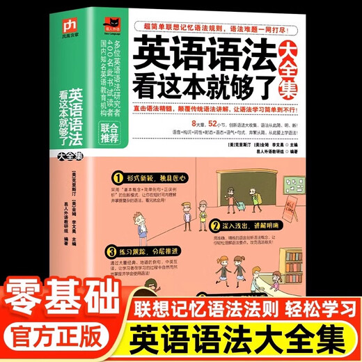 Illustration of zero-basic English grammar, zero-basic introduction to English grammar, this is enough