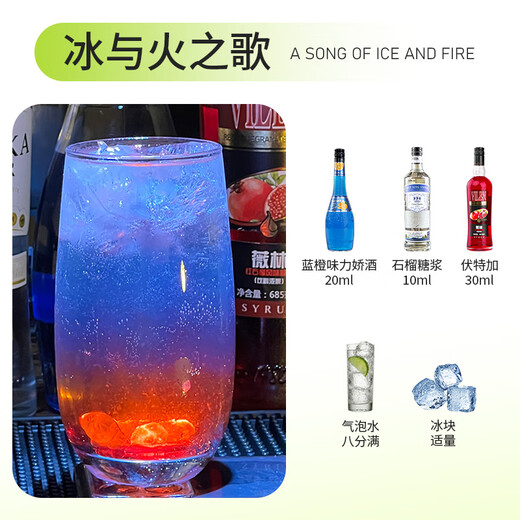 FAST.KING调酒基酒套装洋酒威士忌伏特加蓝橙力娇酒朗姆酒金酒鸡尾酒糖浆 【12款调酒基酒】+调酒工具