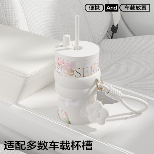The same type of thermos cup for women from celebrities all over the world, as a birthday gift for girlfriends, friends and wives, large-capacity straw cups