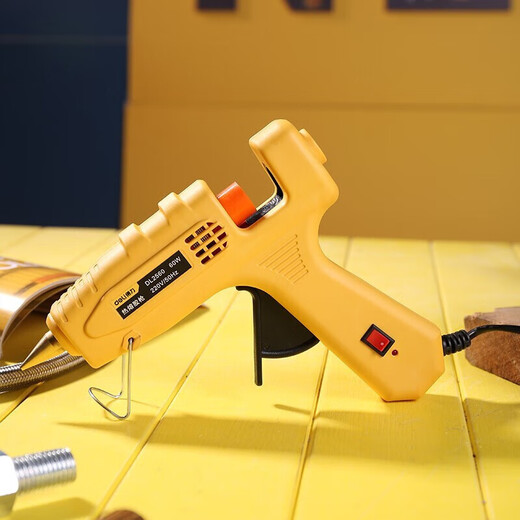 Deli hot melt glue gun lithium battery industrial grade household DIY children's copper mouth electric heating 60W hot melt glue gun DL2560