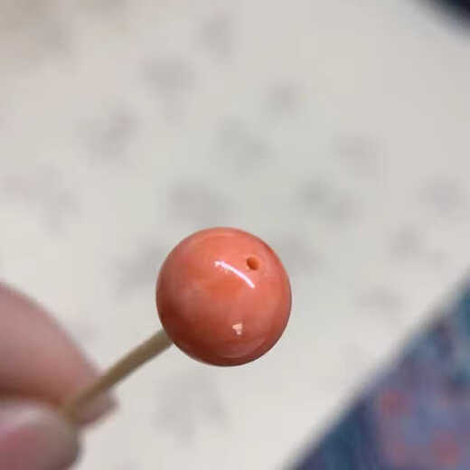 Taste Ju Coral Single Beads Loose Beads Natural Taiwanese Gem Red Multi-Specifications Large Particle Jewelry Imitation Qi Duo Bao with Buddhist Beads 8mm