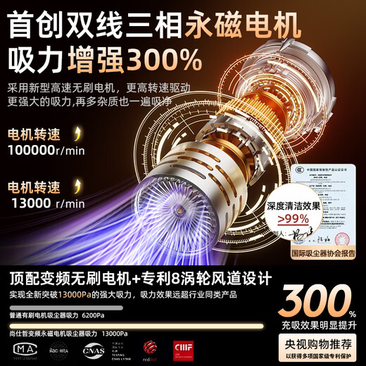 Xiaomi Guoba Cordless Vacuum Cleaner Small Pet Hair Suction Cat Hair Artifact Household Dog Hair Cleaning Handheld Bed Fully Automatic Dust Collector Silent Black Practical Model for Pets Can Suction 1.5Jin Jin is equal to 0.5kg