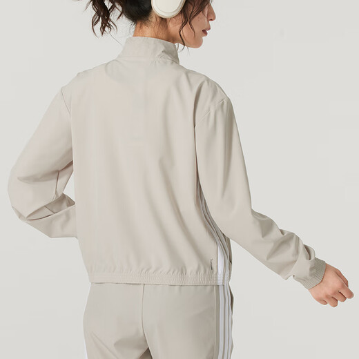Adidas women's sports suit 25 spring new comfortable breathable woven windproof jacket jacket sports trousers two-piece set JE6173+JD6522 S