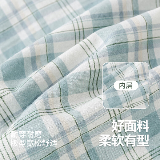 Dudujia Children's Autumn Plaid Shirt Suit Boys Lapel Jacket Knitted Vest Baby Cotton Pants Casual Jacket Blue 100