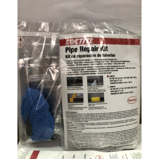 American Loctite 209818 pipe repair kit, Loctite PC5070 pipe quick repair tape