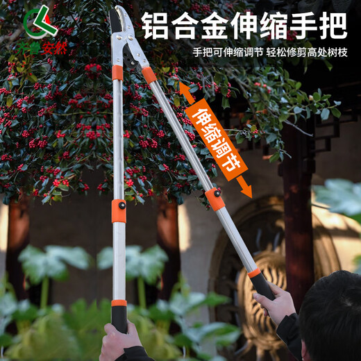 Qilu Anran powerful thick branch shears gardening shears garden labor-saving shears fruit tree pruning shears pruning branches powerful shears telescopic bend