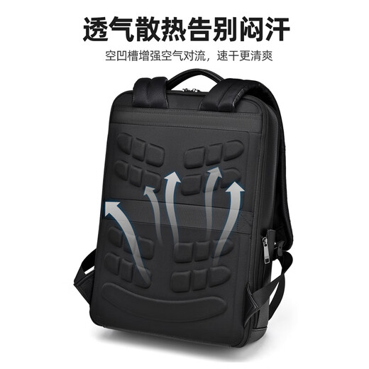 CHUONGKAIYE backpack for men's head layer cowhide backpack for business commuting computer bag holiday gift light luxury men's bag casual schoolbag black [CK9030 light luxury style]