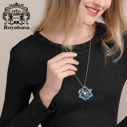 Royal sasa royal sasa small fragrance camellia brooch light luxury elegant brooch temperament corsage high design sense accessories for women