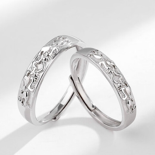 Guanpuge Fat Donglai same style pt950 platinum couple ring PT950 Pixiu ring trendy personality open platinum index finger turn platinum Pixiu men's ring (live mouth adjustable)