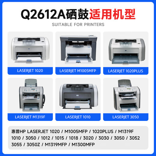 Sky color is suitable for HP m1005 toner cartridge 2612a 1020 hp laserJet 1020plus 1022 1018 m1005mfp m1319 printer ink cartridge q2612a toner cartridge 12a