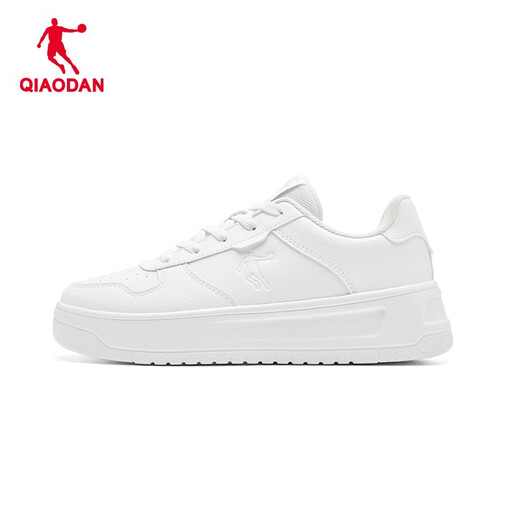 Jordan women's sneakers, leather-topped white shoes, thick-soled leather-topped casual shoes, women's sports shoes