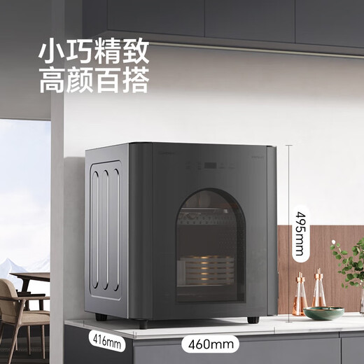 Canbo Disinfection Cabinet Household Full 304 Stainless Steel Plate Rack Vertical Double Door Large Capacity Mother and Baby Bottle Kitchen Tableware Two-Star Hot Air Disinfection Cabinet Cupboard Two-Star 55L Double-layer 304 Plate Rack Desktop Height 495