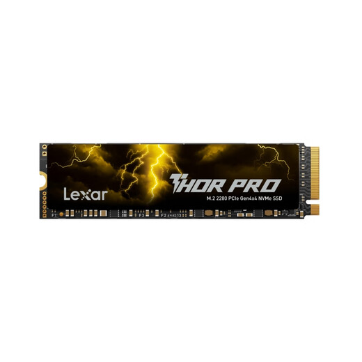 雷克沙（Lexar）THOR PRO 雷神系列 4TB SSD固态硬盘 M.2接口(NVMe协议) PCIe 4.0x4 传输速度7000MB/s 游戏装机