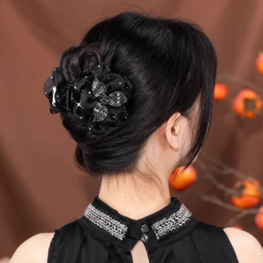 Idel's high-end gripper for women 2025 new round hairpin hairpin for the back of the head, birthday gift for girlfriend F3281 clover gripper - 8cm