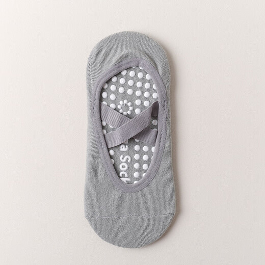 LULU CENTURY yoga socks for women, non-slip silicone indoor fitness sports socks, cross strap Pilates socks for women, pink, one size fits all, sock soles - silicone non-slip