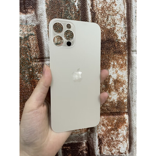 Replace the back cover glass with large hole in the rear screen case of Apple's 12pm mobile phone back cover glass 12promax Black original quality (with tools + glue) iPhone12ProMax