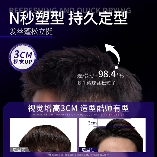 YALOIS foam hair wax elastic spray moisturizing and styling fluffy elastic for men and women 450ml popular recommendation styling spray 420ml*1