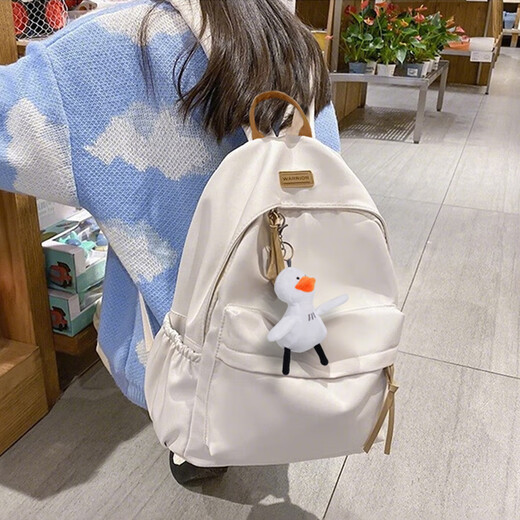 Pull back schoolbag women's large-capacity backpack junior high school high school college student travel commuting computer bag fashionable versatile backpack