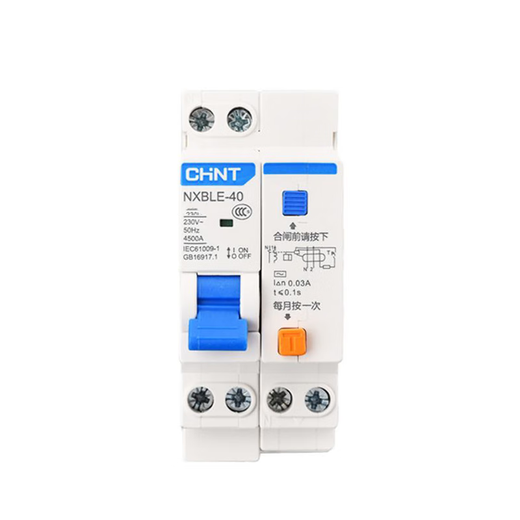 Chint leakage protector 1P+N C32A NXBLE-40 series small household circuit breaker main switch air switch air switch with leakage protection 30mA 4.5kA