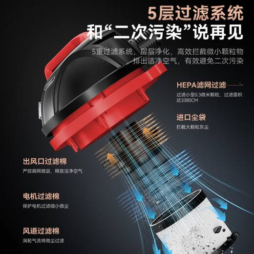 Yangzi vacuum cleaner household 3000W high power 25L industrial large suction beautiful seam land reclamation commercial dry and wet blowing bucket dust collector hotel cleaning office vacuum cleaner CX-2100A