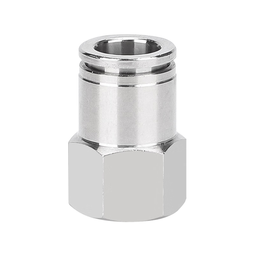 EXSN 304 stainless steel internal thread joint pneumatic joint PCF air pipe joint straight metal joint PCF16-04