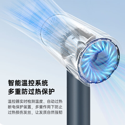 Kangfu hair dryer household high-power hot and cold wind speed drying negative ion hair dryer electric dryer KF-3165 1800W navy blue