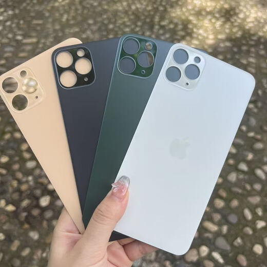 Suitable for Apple 11/12 back cover glass 11pro/11promax/12pro/12promax glass back cover black (tools included) 11