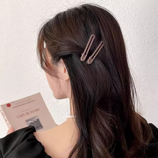 SAHANE Zuoyu internet celebrity hair clip hair clip headband clip side summer bangs one-word clip forehead broken hair fairy style high-end wavy duckbill clip random pair