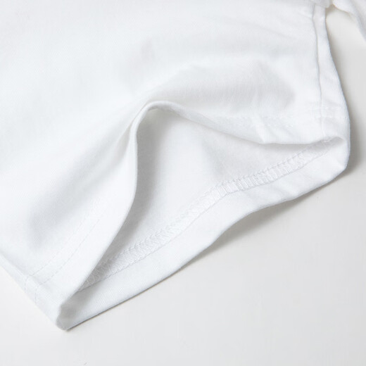 LIMENG men's and women's plain 180g cotton short-sleeved T-shirt round neck loose T-shirt bottoming shirt white XL