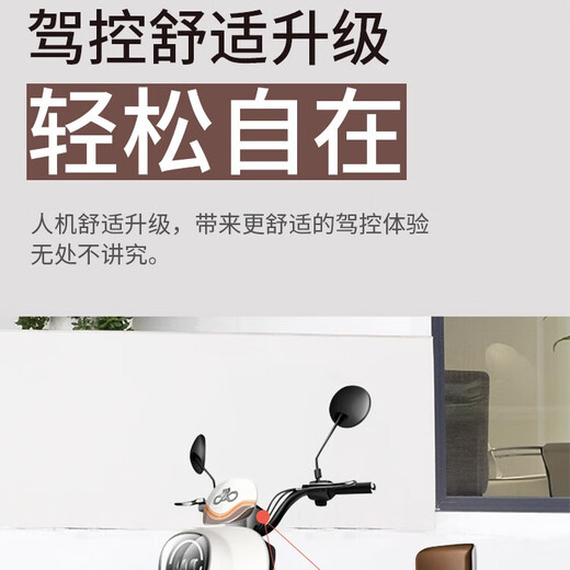 Permanent electric motorcycle NFC smart electric motorcycle fashionable little turtle king men and women riding pedal battery car haze gray 72V23A-6 pieces large capacity new graphene black gold