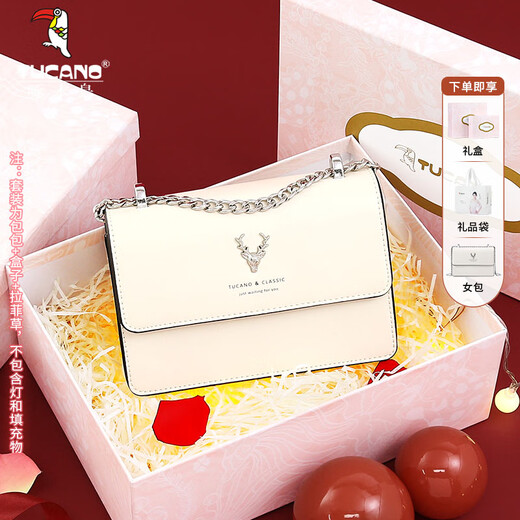 Woodpecker (TUCANO) bag women's 2025 cowhide chain small square bag single shoulder crossbody bag practical birthday gift for girlfriend