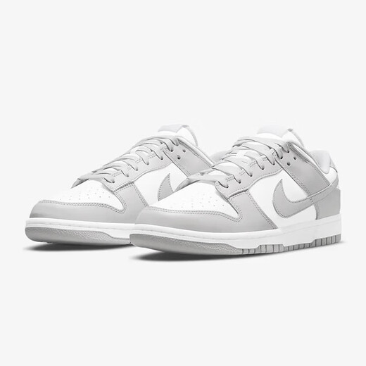 Nike (Nike) Официальная официальная обувь для ботинки мужская обувь весна новая спортивная обувь Dunk Low Low Top Fashion Retro Casual Shoes DD1391-103 Серый белый 40