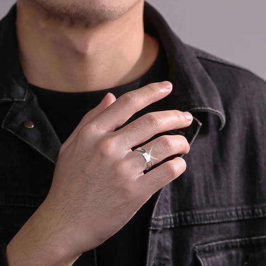 Dirholl Platinum Footprint Couple Ring PT950 Platinum Ring Proposal Ring for Girlfriend and Wife 38th Goddess Day Gift Platinum Footprint Couple Ring