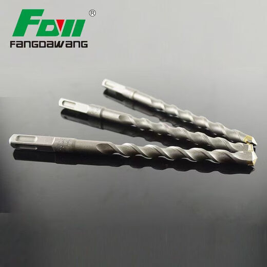 Fang Dawang drill bit electric hammer square handle round handle extended wall penetration drill bit concrete soil planting reinforcement cement wall brick drilling 150mm square handle 12*150mm (10 pieces)