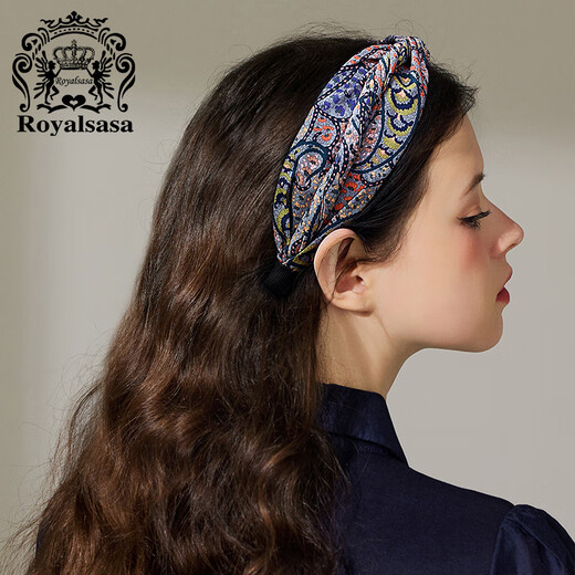 Royal sasa European and American style wide-brimmed women's hair hoop Korean retro Internet celebrity super fairy head hoop sweet and versatile headwear