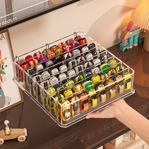 Car storage display stand Acrylic Domeka model 1 64 Hot Wheels children's toy car storage box Car model storage box