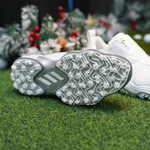Adidas (adidas) new golf shoes for men, lightweight and breathable CODECHAOS BOA stable professional sports shoes for men, silver/ID8605, it is recommended to go up one size to size 42