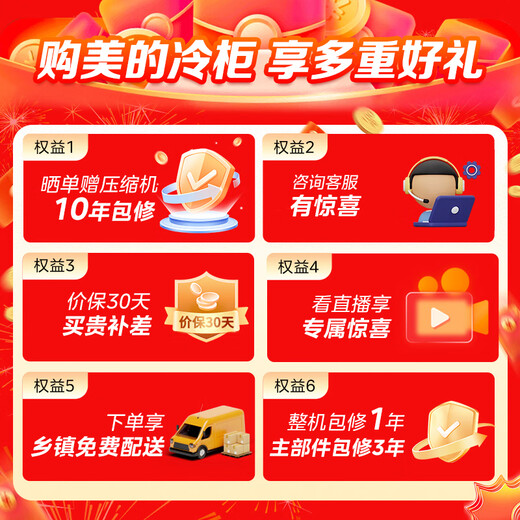 Midea 95-liter first-class energy efficiency home living room office ice bar tea beverage fruit and vegetable freshness refrigerated red wine cabinet ready-to-eat small refrigerator JC-98GM (E) national subsidy