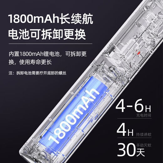 康铭电蚊拍家用可充电强力灭蚊灯二合一两用锂电池灭蚊子 KM-3888紫光诱蚊二合一 标配