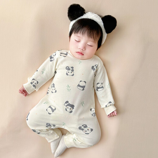 Disney baby jumpsuit newborn bottoming underwear baby spring autumn winter pajamas infant shoulder snap clothes pure cotton rainbow 66cm